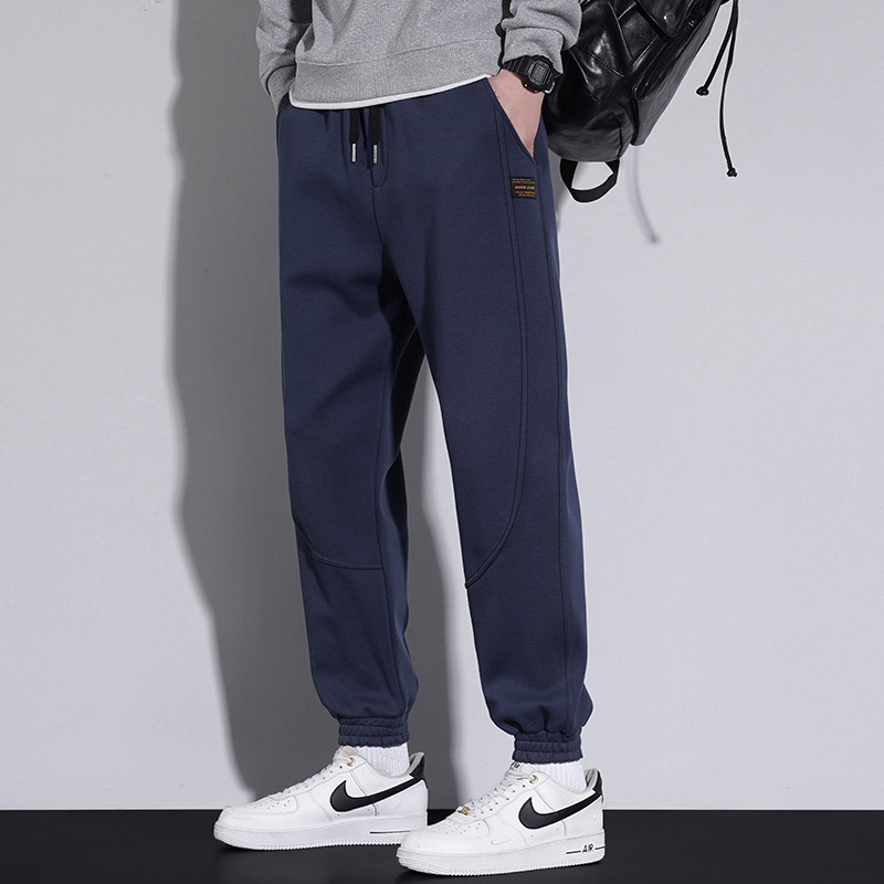 男士短裤夏外穿宽松男华棉休闲裤运动裤子透气束脚青年抽绳五分裤