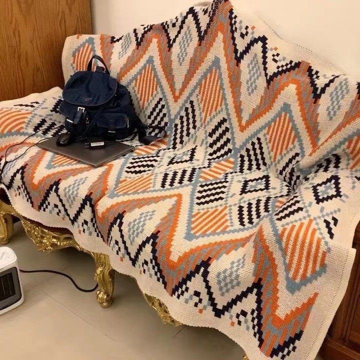 Navajo Sunlight Blanket Export Knitted Bohemian Sofa Cover Blanket Office Air Conditioning Nap Blanket Blanket