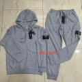 Set of hooded sweatshirts floral gray