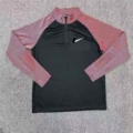 Cardigan threaded long sleeve red and black