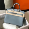 Linen blue silver buckle [non-returnable and non-exchangeable]