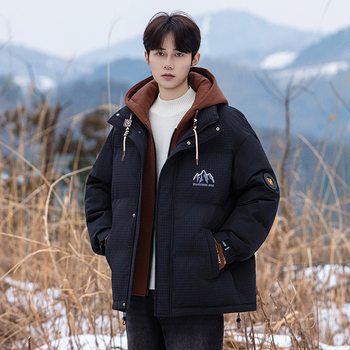 Winter New Youth Boy down Jacket Jacket Junior High School Student down Jacket New National Standard 90% White Duck down