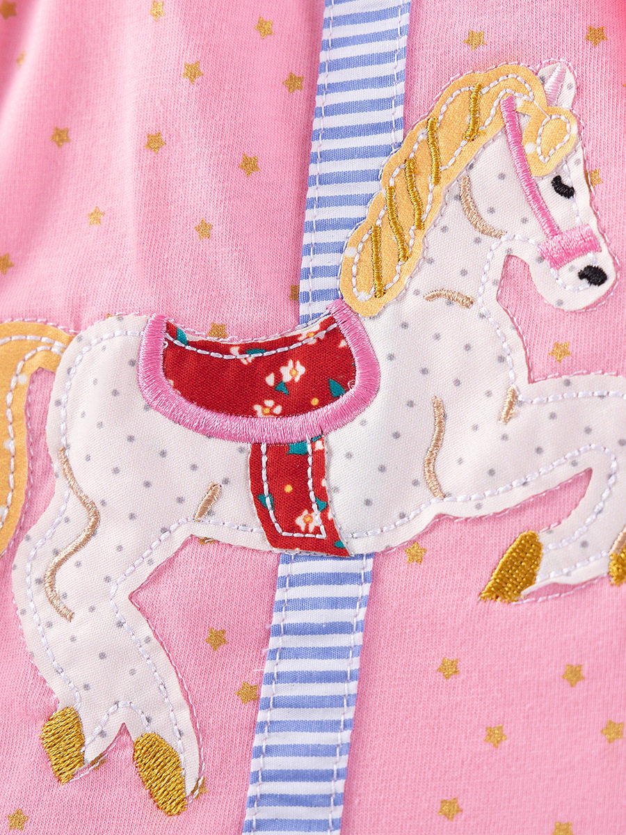 Kids' Clothing Source Factory, Girls' Dress, New Autumn Kids' Skirt, Cartoon Cotton Kids' Dress Wholesale