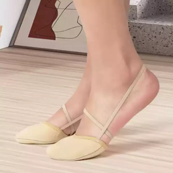 Artistic Gymnastics Flat Shoes, Belly Dance Half-Pointe Shoes, High-Heeled Half-Toe Shoes, Low-Heeled Half-Foot Shoes