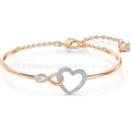 Rose gold infinity love bracelet