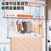 Retractable Clothes Drying Rack for Home Balcony, Adjustable Clothes Rod, Stainless Steel Hanging Rack, No-Drill Quilt Drying Tool