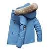 New Men's down Jacket Workwear Winter White Duck down Thick Coat with Fur Collar Trendy in Stock