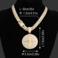 Gold cross star necklace