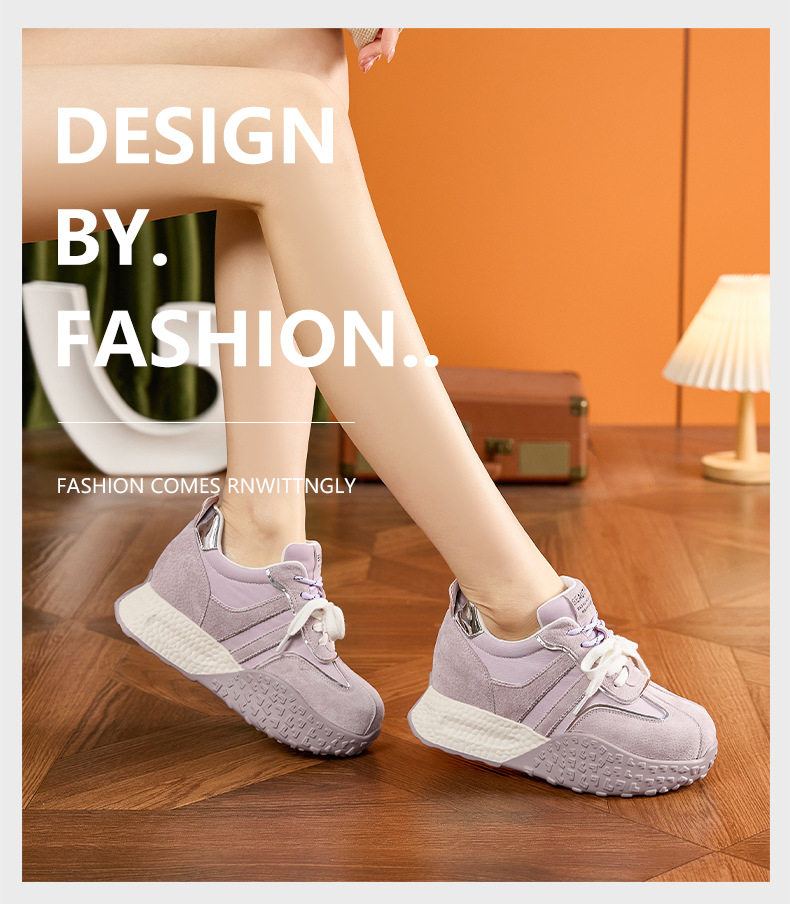 Giày cao gót nữ đế xuồng platform da bò mềm, gót siêu cao 8cm, form tròn, quai ngang, phong cách casual — Hình cầu, Xanh Nil, Len nguyên chất chi tiết 12