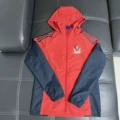 6-2627 thin hooded windbreaker l red