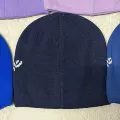 Navy blue-white label