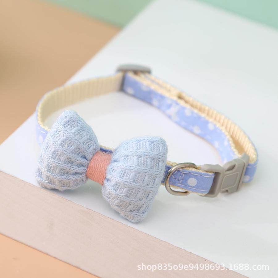 Cat Collar Four Seasons Bow Pet Collar Safety High Beauty Value Pet Necklace with Bell Pet Supplies