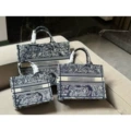 Embroidered tiger - black & blue