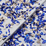 Сверкающий гвоздь с плоским дном специальной формы K9 nail diamond Klein blue темно-синий с изогнутым сердцем и персиковым сердцем в виде длинной полоски в ассортименте оптом