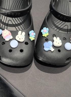 AI LIFE 洞洞鞋配饰鞋花兔子鞋扣可拆卸DIY配饰适配Cross/Crocs