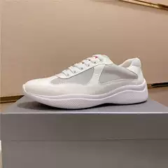 European Men's Shoes Autum White Low-Top Genuine Leather Breathable Casual Round-Toe Mesh Patent Leather Pure Color Lace-Up Sneakers