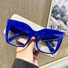 New HD fashion Anti-blue light internet celebrity accessories cat eye rivet glasses frame European and American style large frame texture fashion glasses
