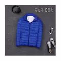 Royal blue stand collar