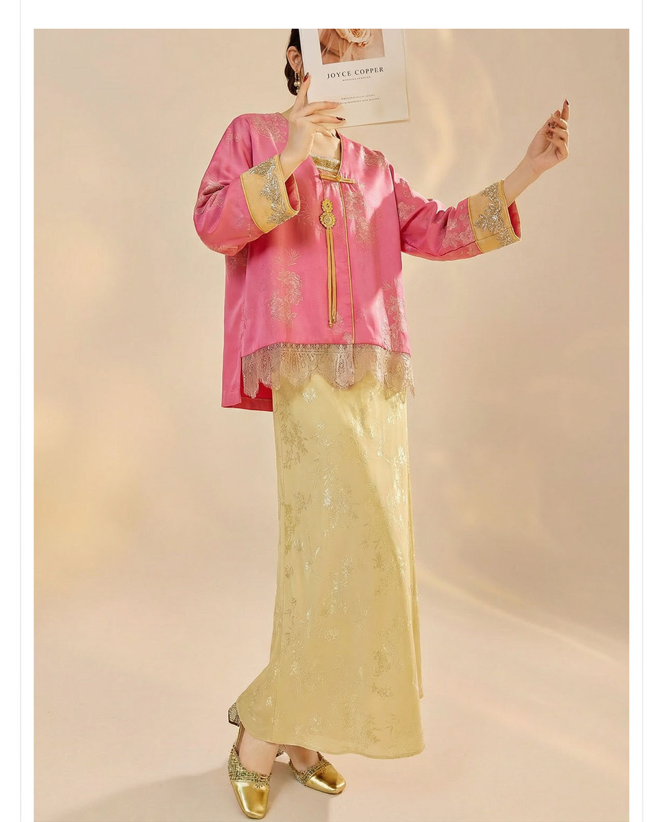 Set áo dài tay thêu họa tiết hoa kèm váy hai dây phong cách thanh lịch — Váy hai dây, Áo