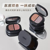 NOVO5834 two-color eye shadow plate pearlescent matte fine flash low saturated gray pink rose earth color novice