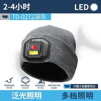 New Outdoor Work Miner's Lamp Rechargeable Hat Lamp Induction Headlight Warm Strong Light Long-Range Head-Mounted