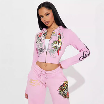 2024.XH805 Cross-border European and American Fashion Positioning Printing Pants suit Cross-border European and American Printing