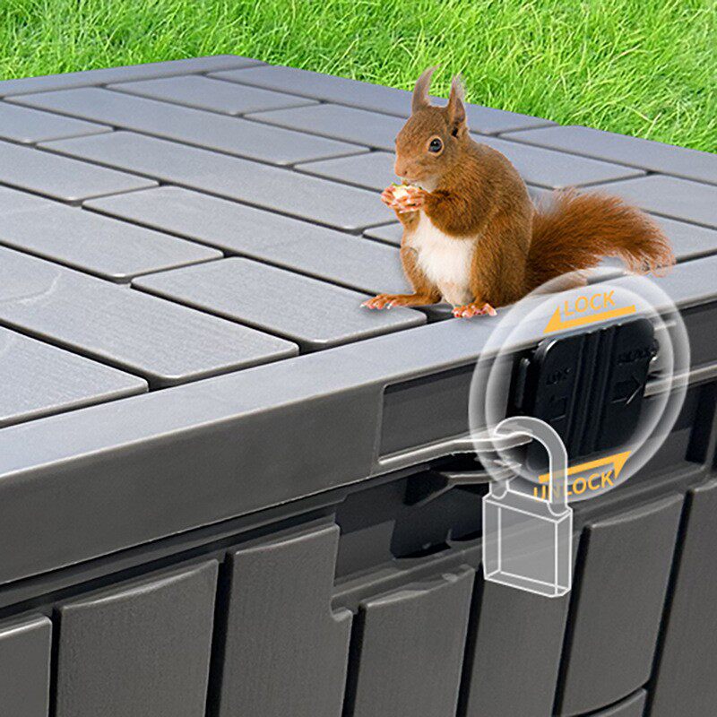 Factory Direct Sales Cross-Border Outdoor Courtyard Garden Plastic Storage Cabinet Waterproof and Wear-Resistant Storage Box Organizing and Storage Tools