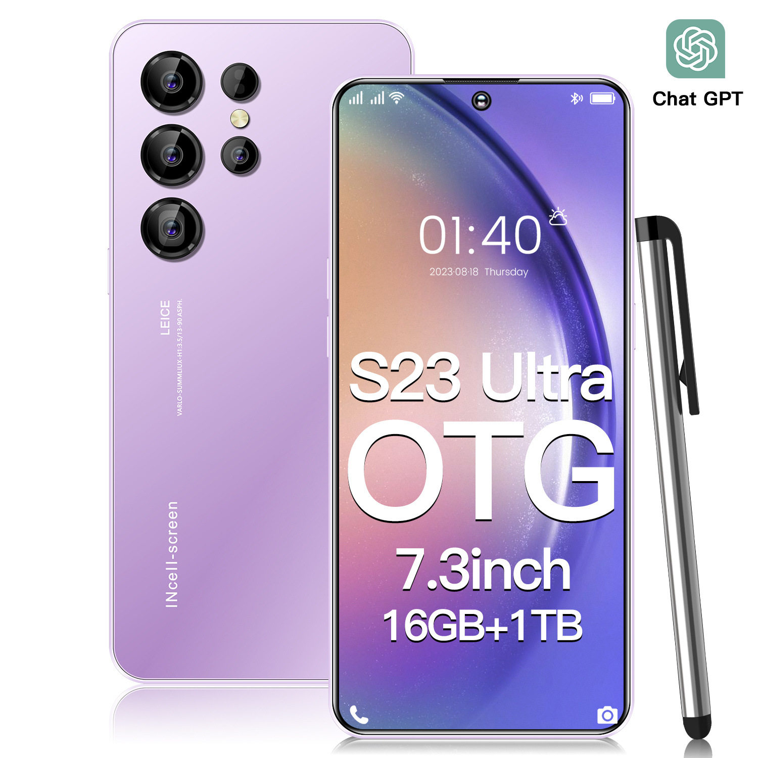 新款S23Ultra跨境手机16+1TB真4G手机AI智能外贸手机源头厂家代发