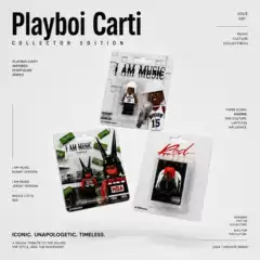 Playboi Carti Exclusive I Am Music Album Handmade Hanging Card Building Block Minifigure Peripheral Ready-Made Toys