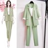 2025 Spring and Autumn New Suit Set Small Suit Professional Wear Workwear Internet Celebrity Three-Piece Two-Piece Slimming and Elegant