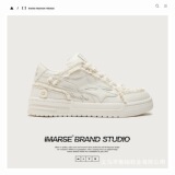 Мужская обувь бренда Guangzhou shoes tide, мужская обувь бренда tide, корейская повседневная обувь, дышащая белая обувь, мужские кроссовки, мужская и женская парная обувь