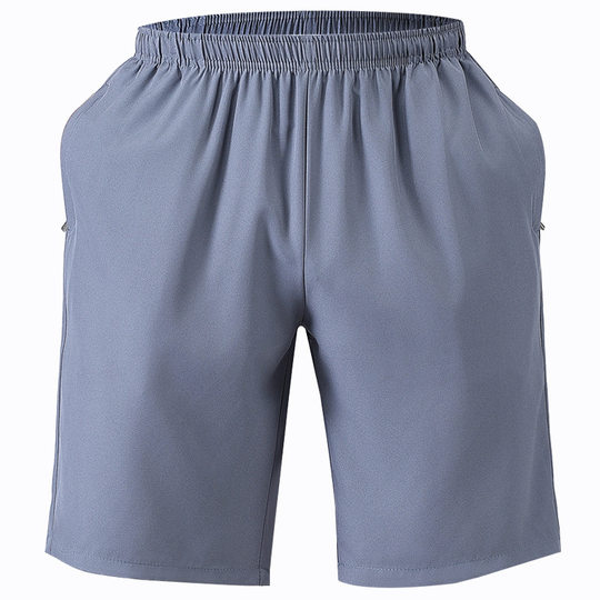 Dad's Shorts for Outer Wear Summer Men's Ice Silk Quick-drying Summer Pants Middle-aged and Old People's Pants