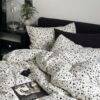 Ins American Retro Black Butterfly Quilt Cover Home-Feel Bedding Four-Piece Set Bed Bed Sheets Dormitory Three-Piece Set