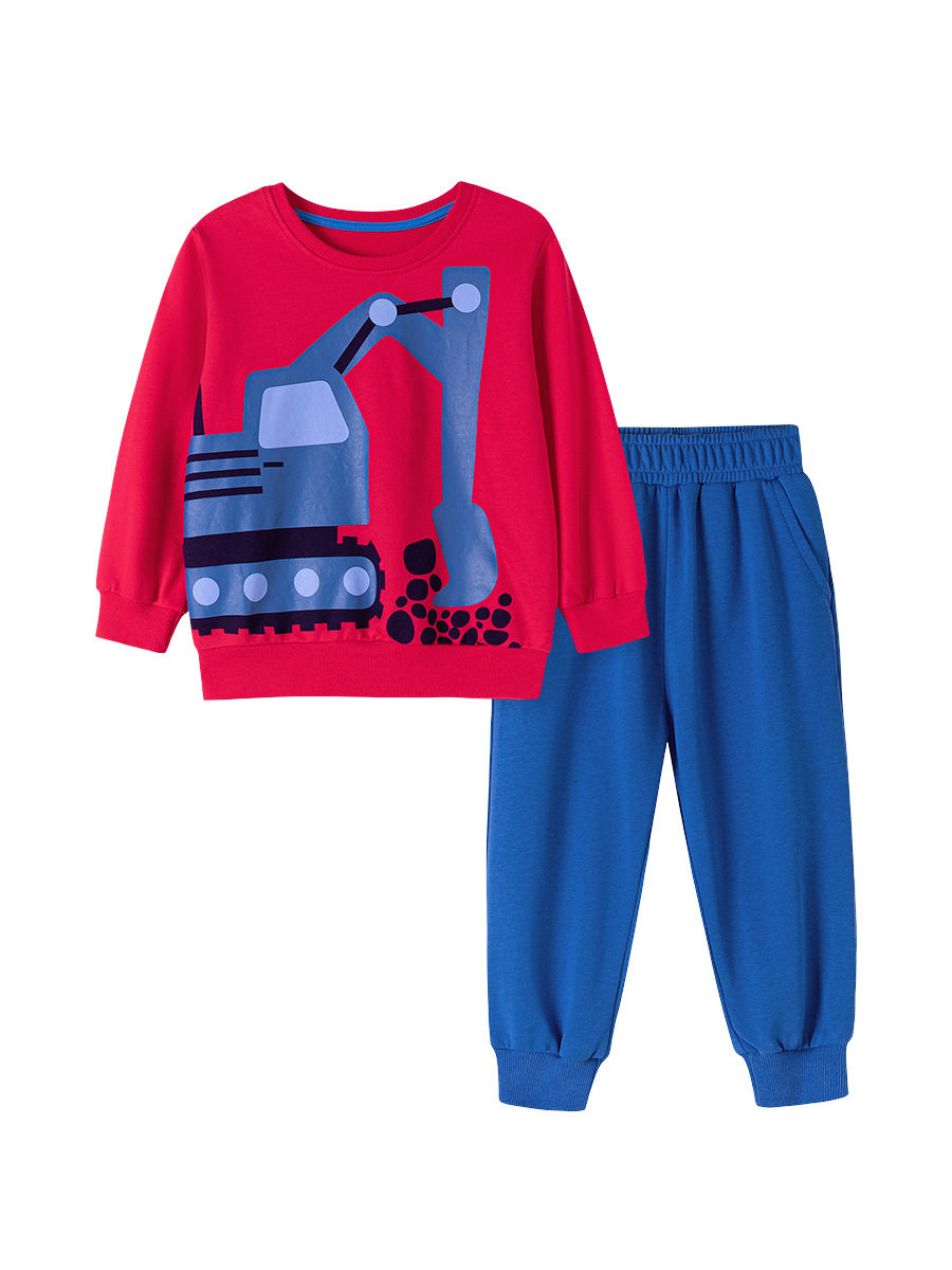 Boys' Autumn Cartoon Hoodie Set from Source Factory, Kids' Wear