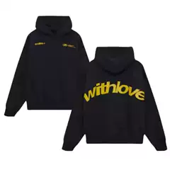 Cross-Border Men's Velvet Sweatshirt Autumn and Winter New Loose Letter Casual Fashion Sports Hooded Sweatshirt Pullover