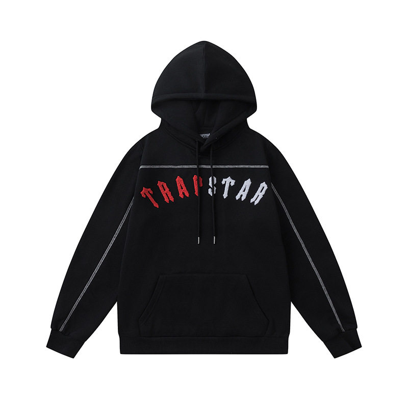 Foreign trade cross-border Trapstar gradient letter tiger head embroidery hooded sweatshirt pants sports sweatpants suit