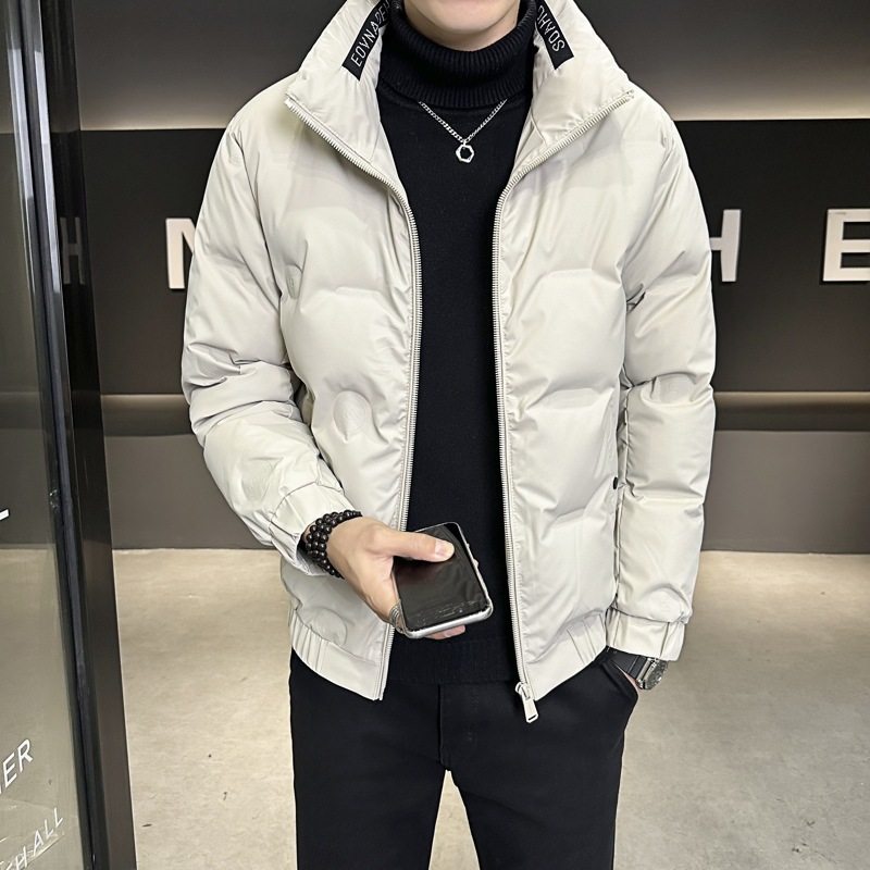 Trendy Men's Clothing 2025 Winter New Men's Fashion Casual Stand-Up Collar Thickened Warm down Jacket Coat Men's Style Trendy