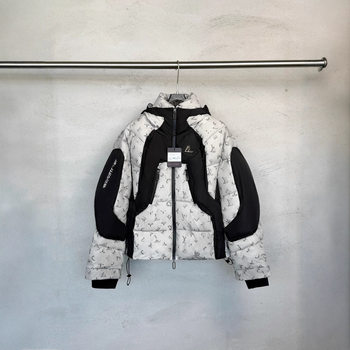 Top Plate Lujia 25Ss Autumn and Winter New Series Full-Print Logo Warm Color-Changing Black Technology down Jacket for Men and Women