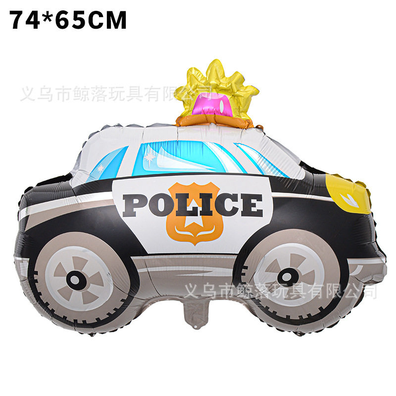 Cartoon Aluminum Film Balloon Large Airplane Car Traffic Excavator Tractor Tank Kidsren's Birthday Party Balloon