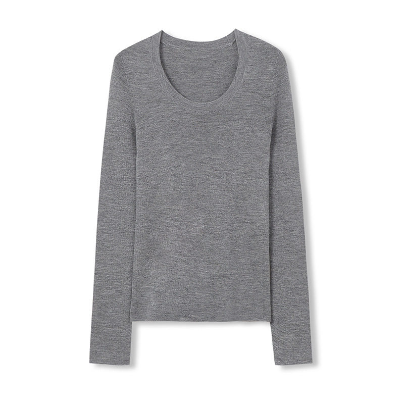 美丽诺羊毛！德国无缝扬子纱打底针织衫秋季半高领修身内搭上衣女