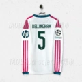 2627 real madrid home long sleeve custom no. 5 star + champions league armband