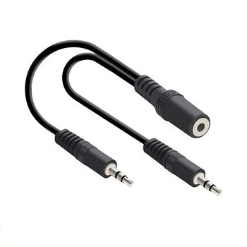 3.5 One-To-Two Audio Cable 3.5mm Female to Male Three-Way Audio Computer Audio Source Sharing Cable Two in and One Out