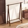 Clothes Rack Floor-Standing Bedroom Household Clothes Rack Vertical Solid Wood Multi-Functional Simple Clothes Storage Coat Rack Storage Rack