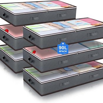 Amazon Bed Storage Box Drawer Clothes Clothes Storage Box Toy Finishing Bag Bed Flat Box