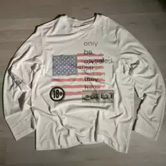 2026 New Style Round Neck T-Shirt Pure Cotton Long-Sleeved T-Shirt Printed Inner Wear Style Loose and Fashionable Pullover Top