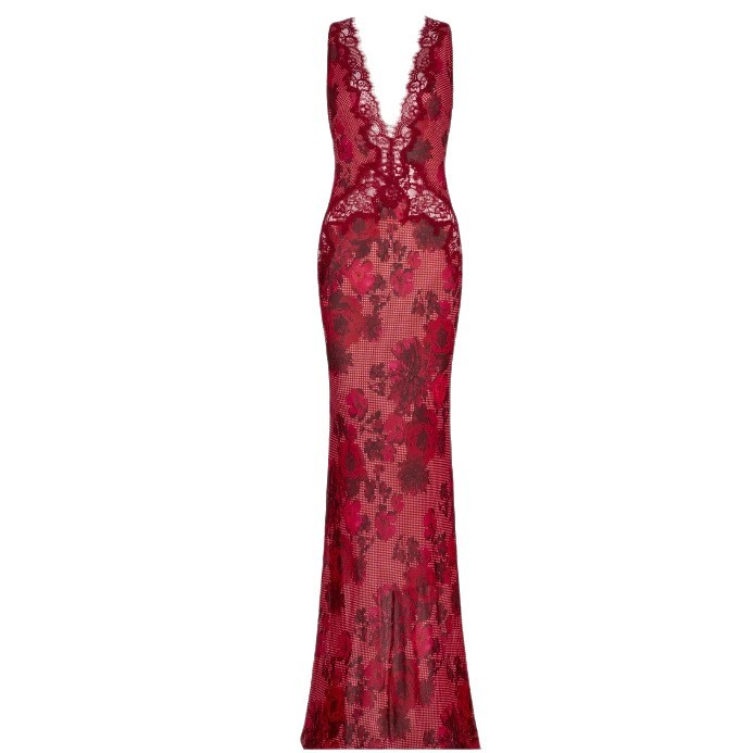 Elegant Lace Deep V Sleeveless Backless Evening Dress Slim Fit Sexy Design Perfect for Parties Wholesale Available