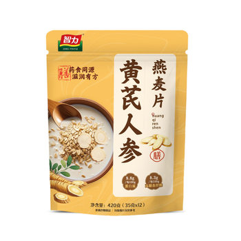 Intelligent Astragalus Ginseng Oatmeal 420g Bag Independent Portable Nutritious Breakfast Meal Replacement Ready-To-Eat Drink