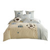 Football boy Cotton Washed Cotton Cartoon Four-piece Set Maternal and Infant Grade A Pure Cotton Quilt Cover Bed Sheet Children's Bedding