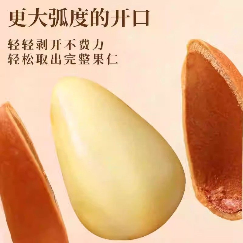 Northeastern Open Pine Nuts Extra Large Particles 2024 New Arrival Specialty Grade Fresh Hand Peeled Dried New Year Snacks Nuts Wholesale