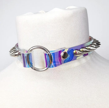 European and American Cross-Border Punk Personality Colorful Rivet Collar Hip-Hop Collar Fashion Trend Clavicle Chain Jewelry Neck Necklace